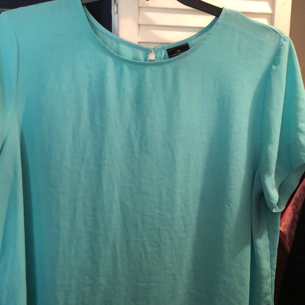 Aqua blouse